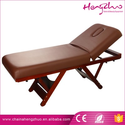 Thai style Manipulative Shiatsu foldable wood bed moxibustion massage table with sponge