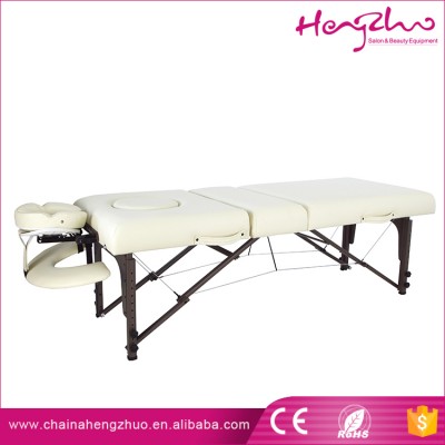 Light and carry portable wooden massage bed folding / massage facial bed